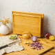 Wooden Cutting Board Set - 3 Pcs With Stand